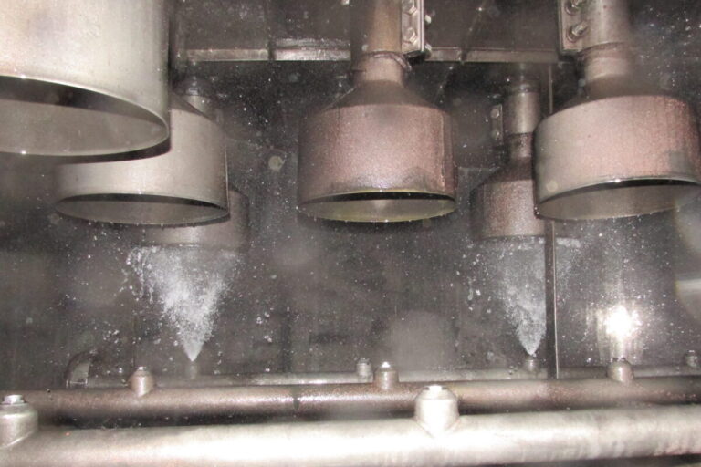 Interior close up of the VenturiPak Scrubber in use.