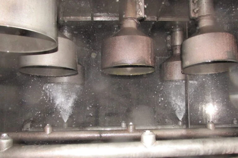 Interior close up of the VenturiPak Scrubber in use.