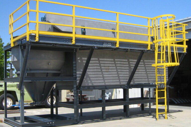 Scum Concentrators being installed for industrial application.